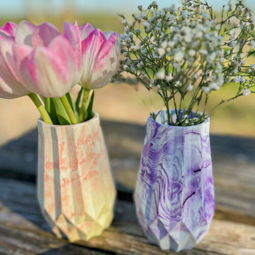 KreaDoe Lentefestival workshop Atelier ES&ZO, Lentevaasje gieten