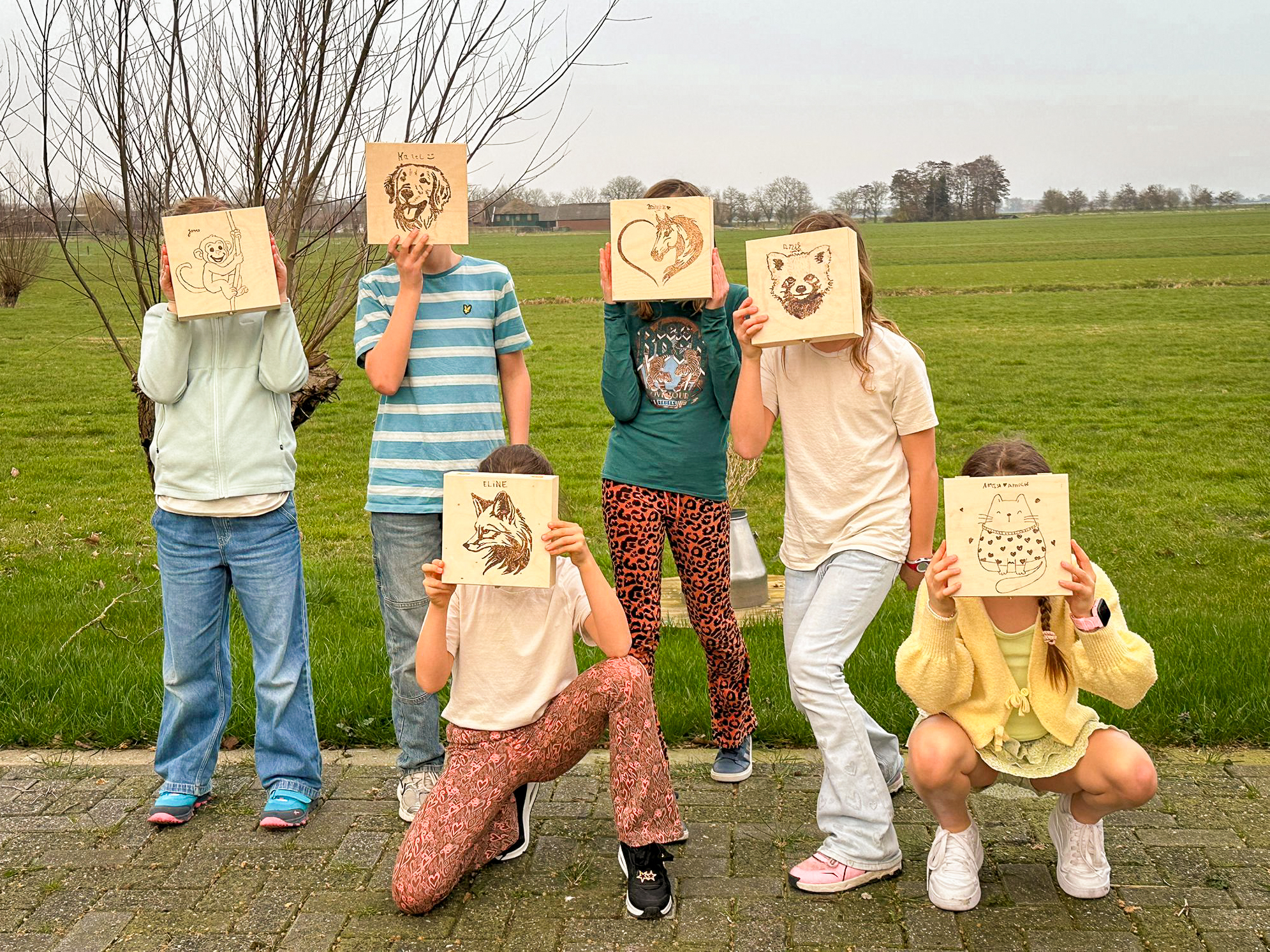 Kinderfeestje Houtbranden, Atelier ES&ZO Kinderfeestje Houtbranden, Atelier ES&ZO
